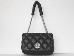 Best Chanel Fashion Shoulder Bags Lambskin Leather 46163 Black On Sale